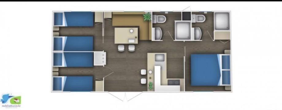 Mobile Home Cube, 3 Bedrooms, Free Parking, Wifi Biograd Na Moru Exterior foto